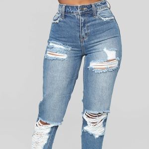 Fashion Nova Beanie Jeans
